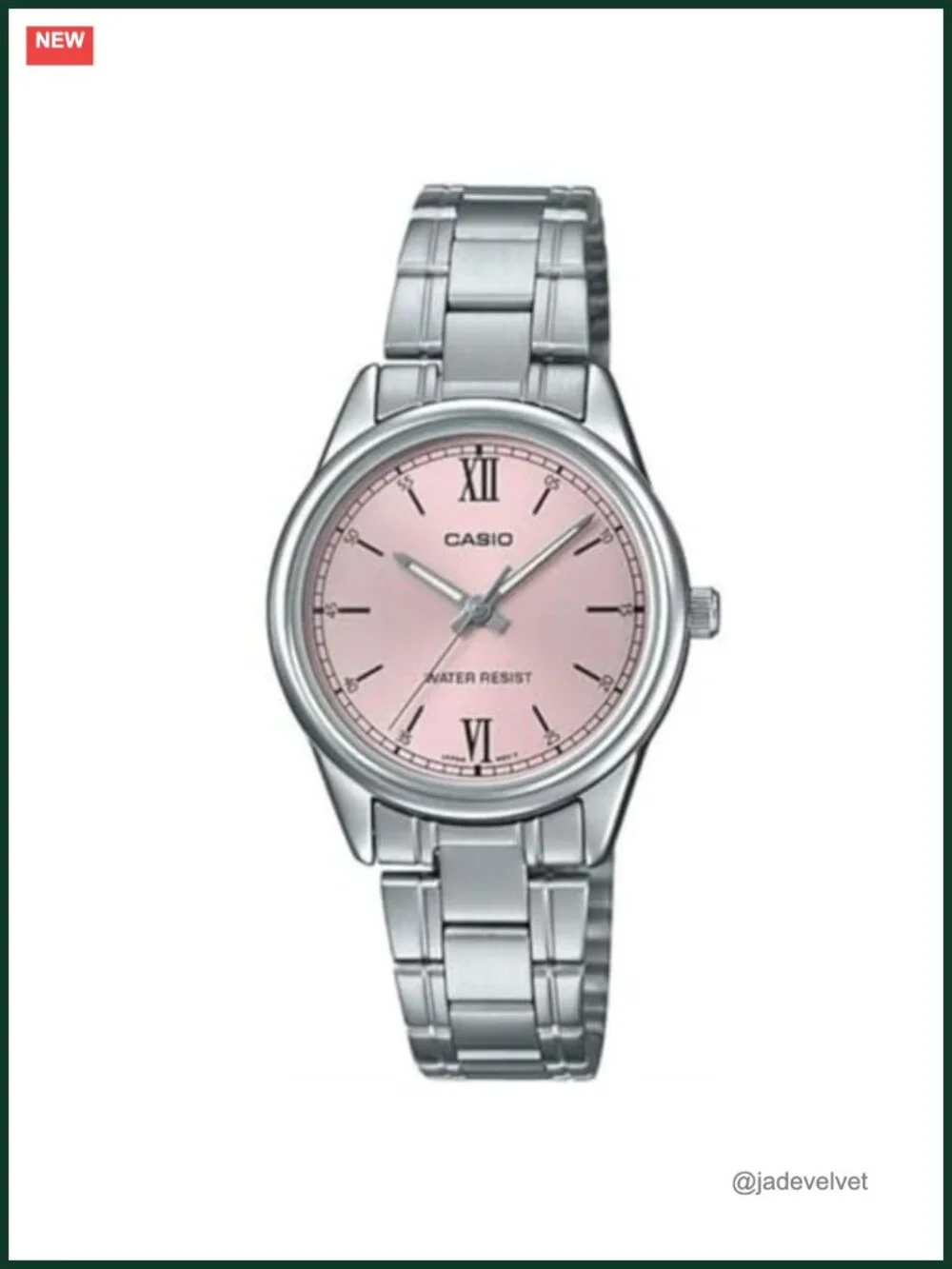 Casio Women's Quartz Watch Stainless Steel Band Analog 3-Hand